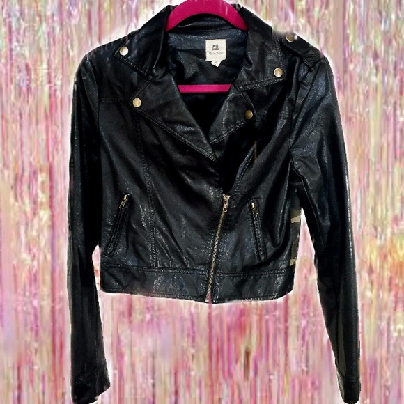 Nordstrom Jackets & Blazers - Vegan leather Moto Army jacket